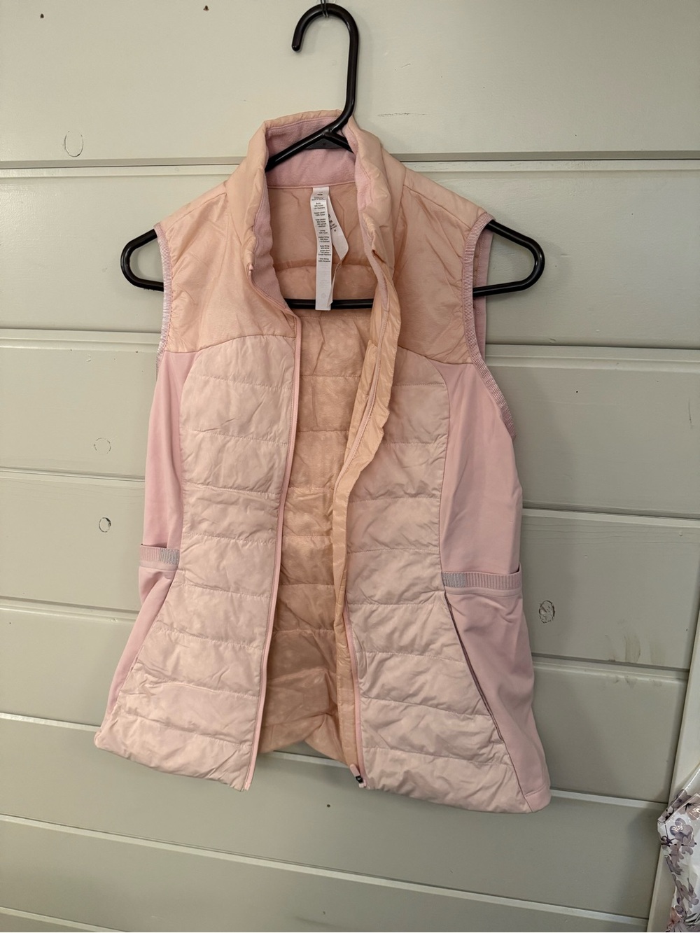 lululemon athletica Light Pink Quilted Shell Vest